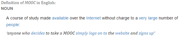 MOOC Tanımı