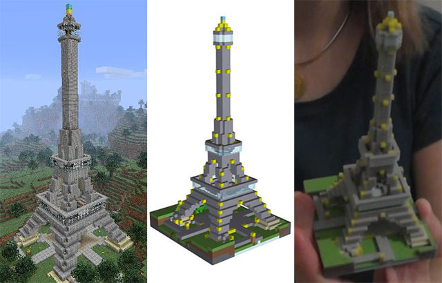 minecraft-diy-3d baskı