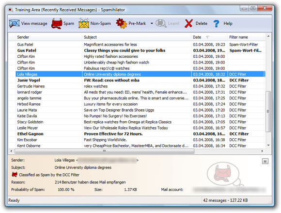 Top 4 Freeware Aslında spamihilator Çalışır Spam Engelleyiciler