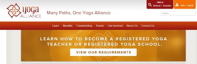 YogaAlliance sitesi