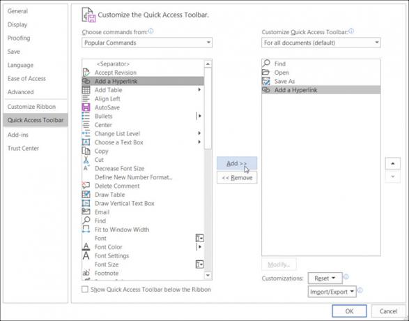 Hızlı Erişim Araç Çubuğu Ayarları Windows