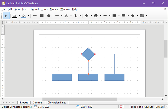 visio-alternatif çekme Örnek