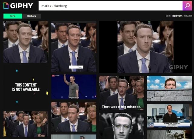 GIF kitaplığı Facebook