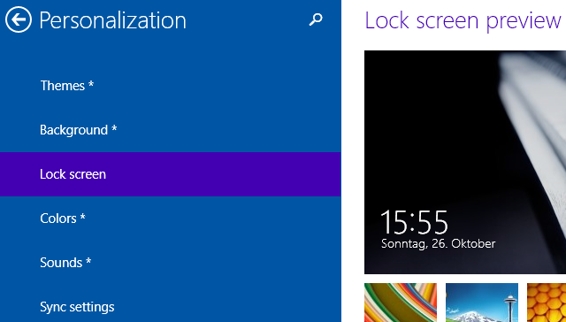 Windows 10 zPC Ayarları Kişiselleştirme