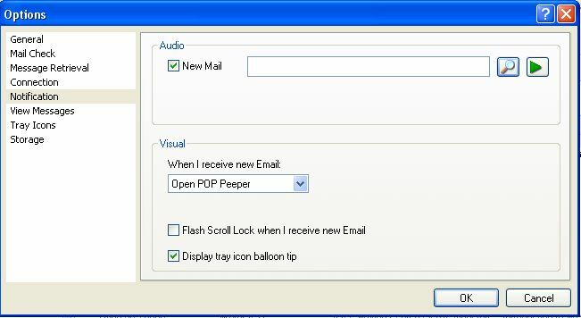 POP Peeper ile Tüm E-postaları Kontrol Et ve E-posta Uyarıları Al (Windows) kurulumu