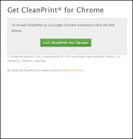 Web Sayfalarını Yazdırmada Yardım İçin İpuçları ve Araçlar CleanPrint yer imi yok