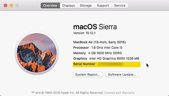 Mac Seri Numarası