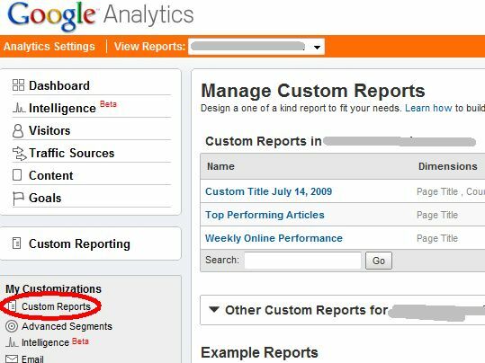 Google Analytics e-posta raporları