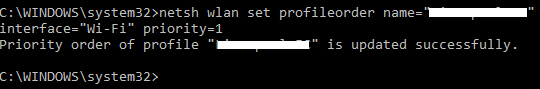 Windows 10 wifi cmd hareketinde Wi-Fi Ağ Öncelikleri Nasıl Yeniden Sıralanır