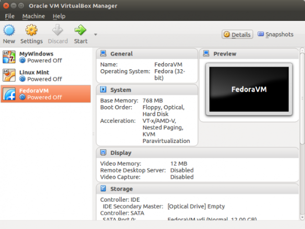 linux sanal makineleri virtualbox