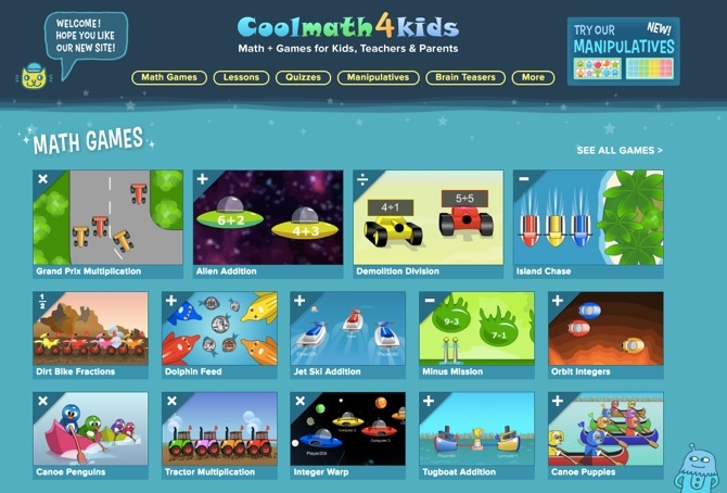 Çocuklar için Eğitici Bir Oyun - Coolmath4kids