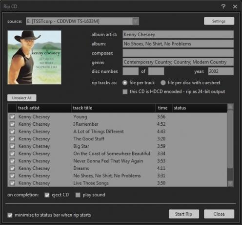 MusicBee: Güçlü, Ancak Basit, Hepsi Birarada Müzik Yöneticiniz [Windows] MusicBee Rip CD'niz