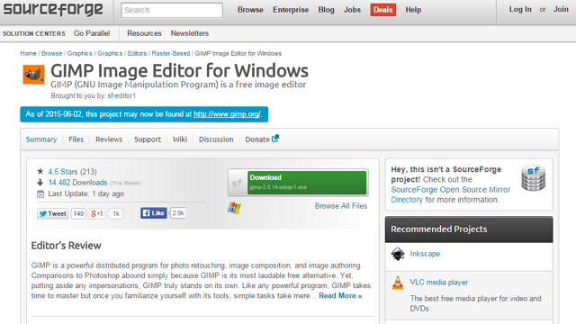 Slashdot-Sourceforge'unda-Gimp