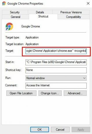 Tarayıcınızı Özel Modda Varsayılan Chrome Gizli Olarak Başlat e1505852394642