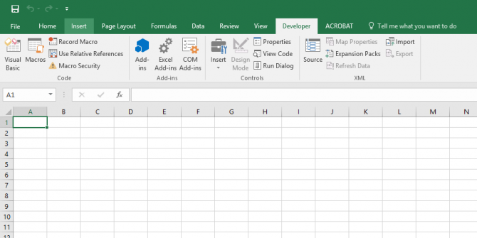Excel'de Gizli Geliştirici Sekmesinin Kilidini Açma Excel Developer2 e1498496763327
