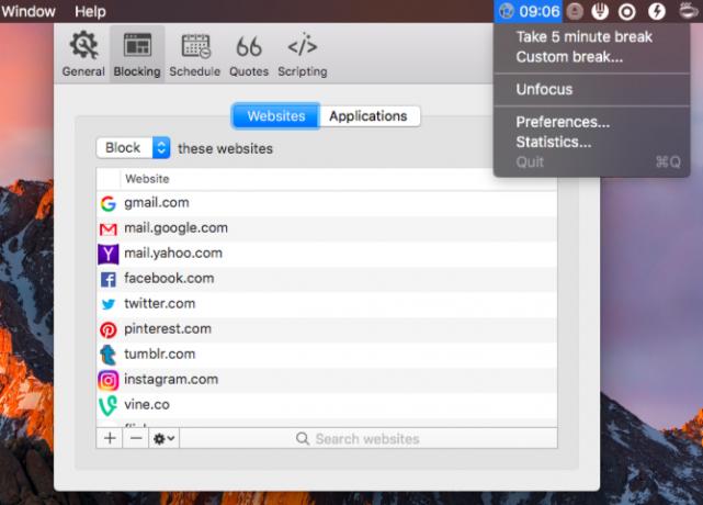 hey-focus-Mac Menu Bar Uygulamaları