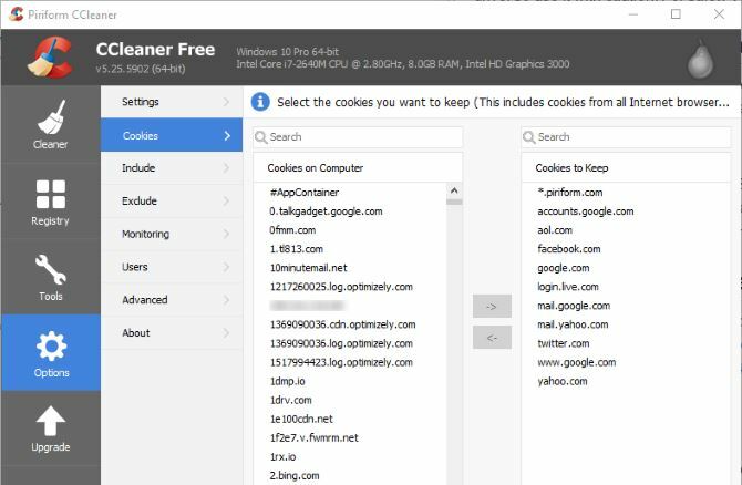 Bilgisayarınızı Etkin Bir Şekilde Temizleme için 6 CCleaner İpuçları ve Püf Noktaları 06 CCleaner Çerezleri