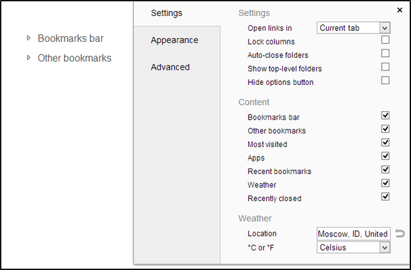 4 Chrome'un Yeni Sekmesini Yenilemek için Harika Uygulamalar ve Uzantılar Sayfa 3 Mütevazi Yeni Sekme Ayarları