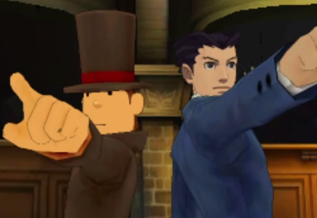 Layton Phoenix-Wright-Ekran