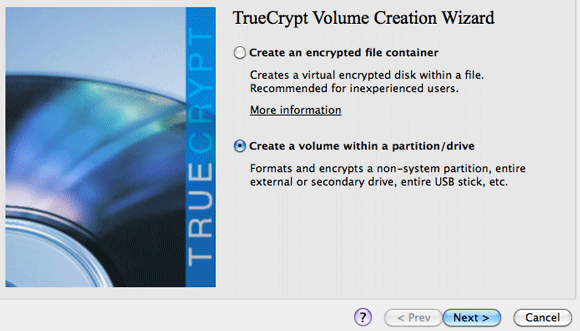 Bölüm içinde TrueCrypt 7 2 ile Gerçekten Gizli Bir Bölüm Nasıl Oluşturulur