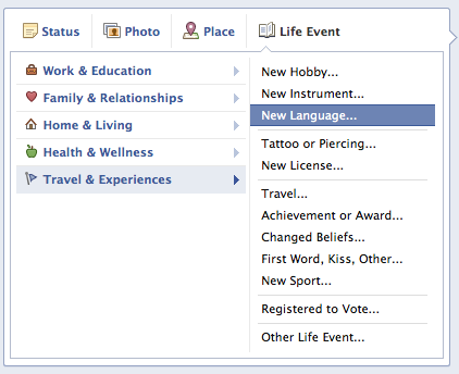 Zaman Çizelgesi Hakkında Bilmediğiniz Birkaç Şey [Weekly Facebook Tips] Facebook Life Event Category