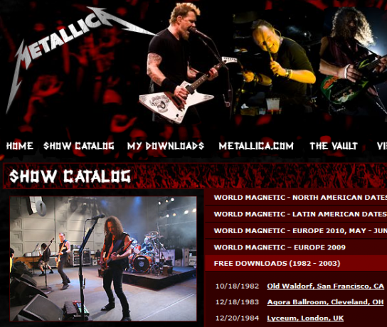 metallica canlı