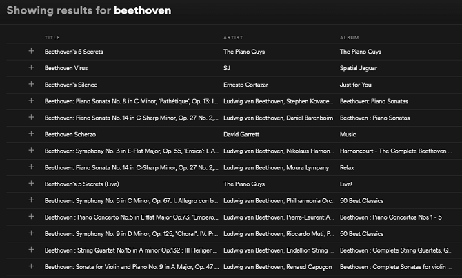 Spotify beethoven