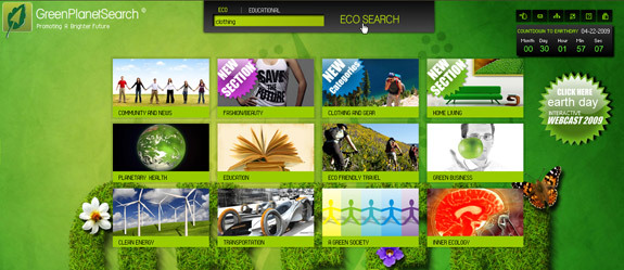 Çevreye Yardım için 10 Arama Motoru greenplanetsearch1