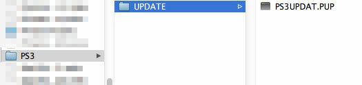 ps3 güncelleme klasörler