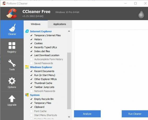 Bilgisayarınızı Etkin Bir Şekilde Temizlemek için 6 CCleaner İpuçları ve Püf Noktaları 01 CCleaner Temizlenecek Öğeleri Seçin