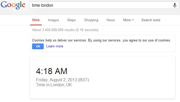 Her Zaman Kullanışlı Tutmak için 8 Google Arama İpuçları google time london