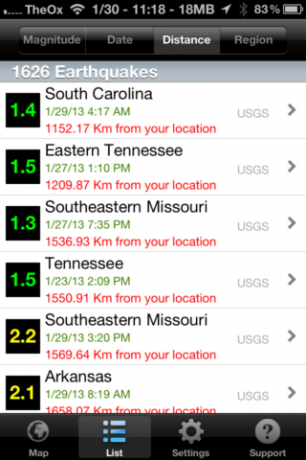 Quake Spotter - Depremleri Takip Etmenin Kolay Yolu [iOS, Ücretli Uygulamalar Ücretsiz] QuakeSpotter04