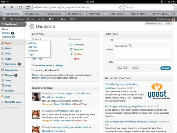 WordPress 3.3'teki Yenilikler Nelerdir? ipad wp