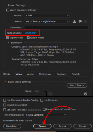 adobe premiere export - kesim video adobe premiere