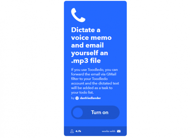 Ultimate IFTTT Kılavuzu: Bir Pro 34IFTTT gibi Web'in En Güçlü Aracını Kullanın VoiceMemoToEmail