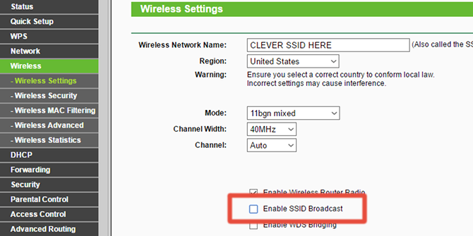 Yönlendiricinizin SSID yayınını devre dışı bırakın