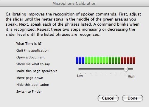 Mac 03 mikrofon kalibrasyonunuzda Konuşma Komutları Nasıl Kullanılır