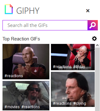 giphy görünümü