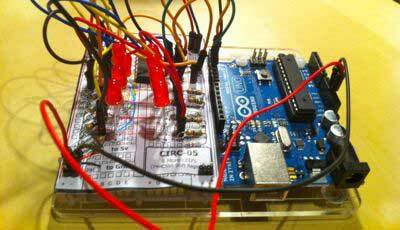 Arduino Programlama - Shift Registers (aka Daha Fazla LED) ile Oynamak, birleştirilmiş shift register öğreticisi