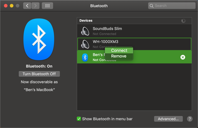 Mac Bluetooth Aygıtını Kaldır