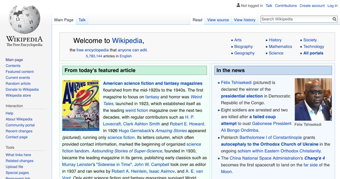 Wikipedia Ekran Görüntüsü