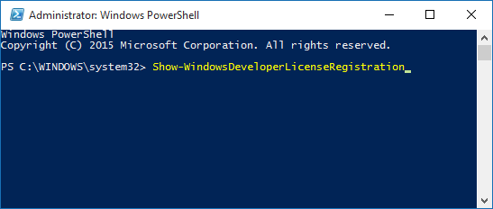 powershell geliştirme lisansı