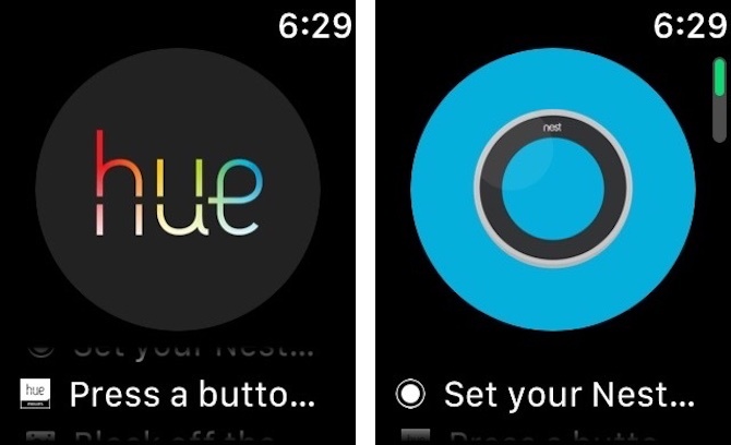 Hue ve Nest Smart Watch Uygulamaları