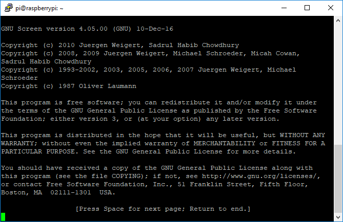 GNU Ekran Terminali Giriş Lisansı