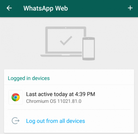 whatsapp web'e bağlı tüm cihazlardan çıkış yapma