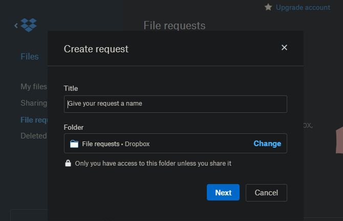 Dropbox Dosya İstekleri