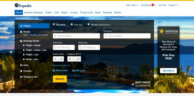 Expedia Yeni Ana Sayfa