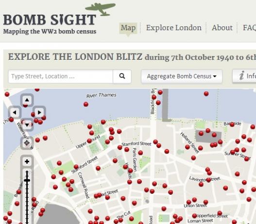 londra ww2 düştü bombalar haritası