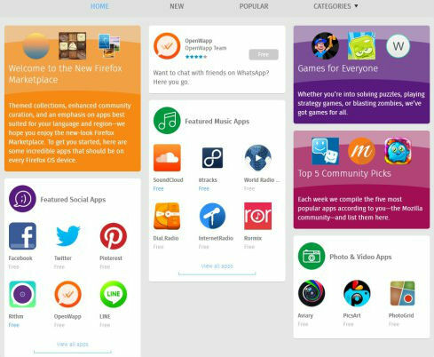 Mozilla Firefox OS Uygulamalar-List