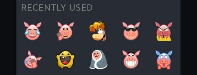 Uyuşmazlık vs. Steam Sohbet - emojis